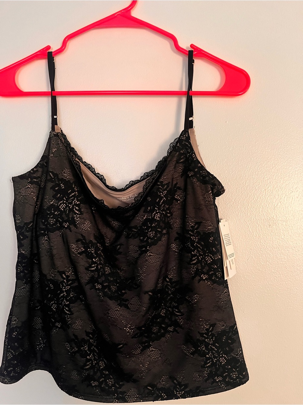 Abercrombie & Fitch Black Lace Cami Tank Top